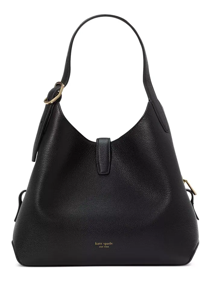Сумка-тоут Deco из гладкой кожи с текстурой гальки kate spade new york — изображение 6 из 7, черный