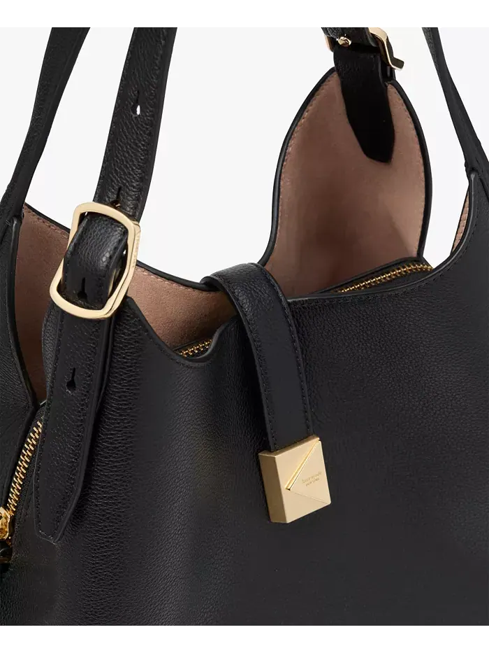 Сумка-тоут Deco из гладкой кожи с текстурой гальки kate spade new york — изображение 7 из 7, черный