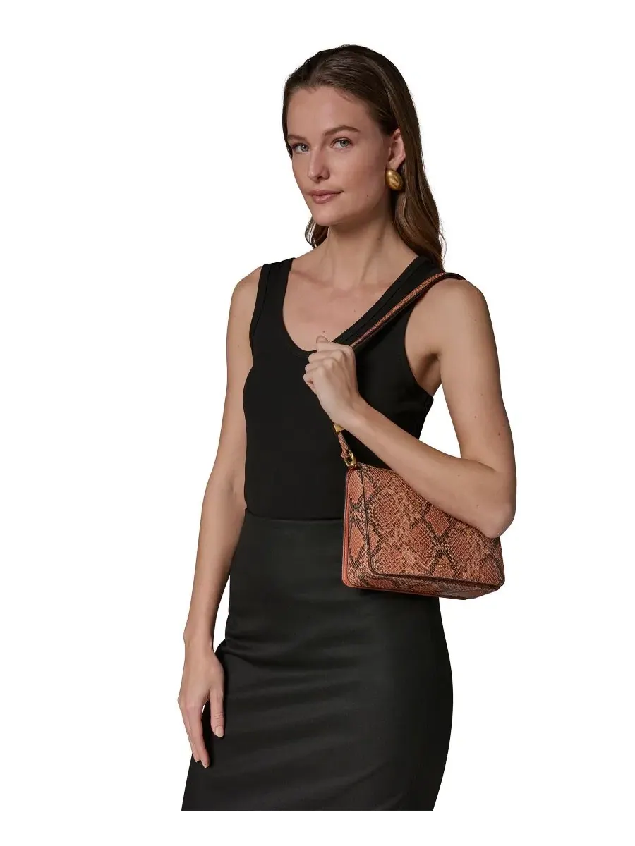 Маленькая сумка через плечо Jericho Donna Karan New York, янтарный — изображение 5 из 5