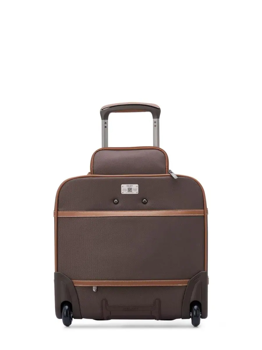Дорожная сумка на колесиках, с ручкой для чемодана, Delsey Chatelet Air 2.0 Delsey Paris — изображение 4 из 12, шоколад