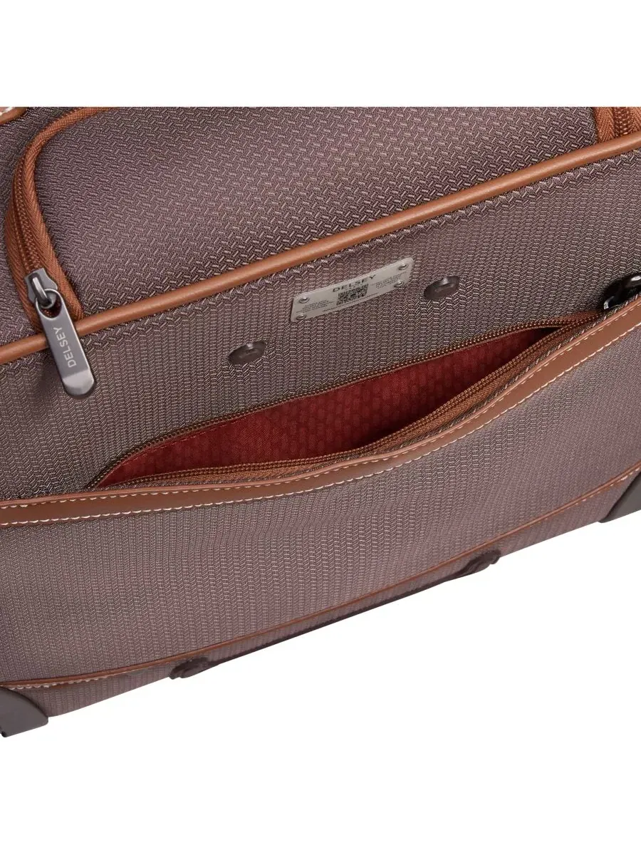 Дорожная сумка на колесиках, с ручкой для чемодана, Delsey Chatelet Air 2.0 Delsey Paris — изображение 6 из 12, шоколад