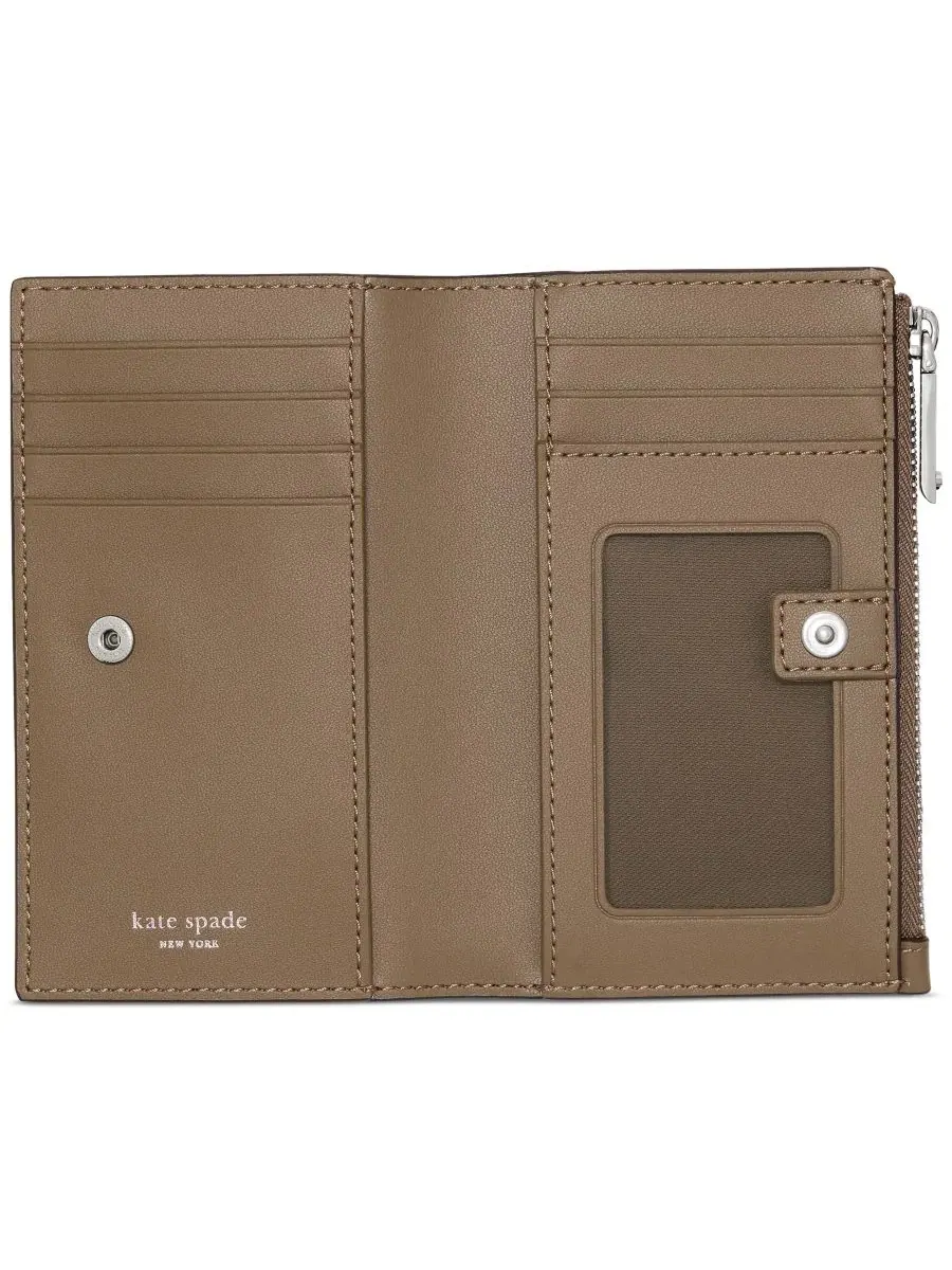 Бифолд-кошелек из гладкой кожи Classic Bifold Wallet kate spade new york — изображение 3 из 3, бежевый