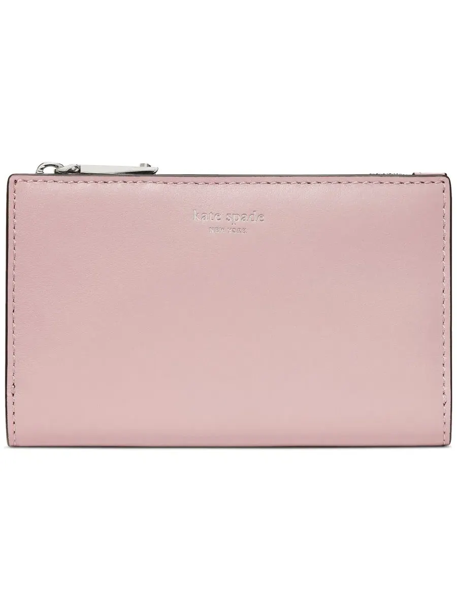 Кошелек-бифолд из гладкой кожи Classic Bifold Wallet kate spade new york, Smokey Petal — изображение 1 из 3