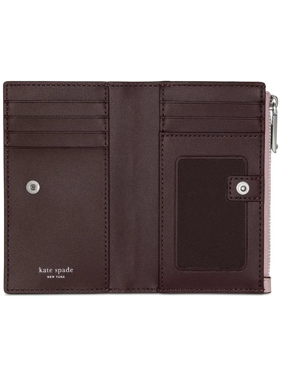 Кошелек-бифолд из гладкой кожи Classic Bifold Wallet kate spade new york, Smokey Petal — изображение 3 из 3