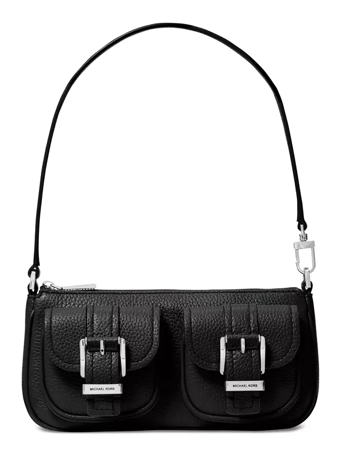 Сумка женская малая кросс-боди натуральная кожа Michael Kors Zoe Convertible — изображение 1 из 5, черный
