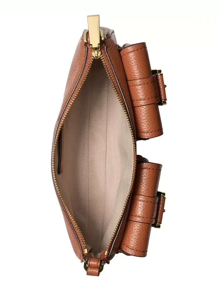 Сумка женская малая кросс-боди кожа Michael Kors Zoe Convertible — изображение 3 из 5, коричневый