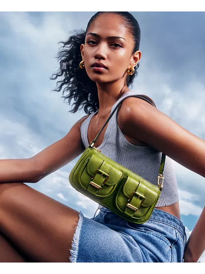 Сумка женская малая кросс-боди кожа Michael Kors Zoe Convertible — изображение 5 из 5, коричневый