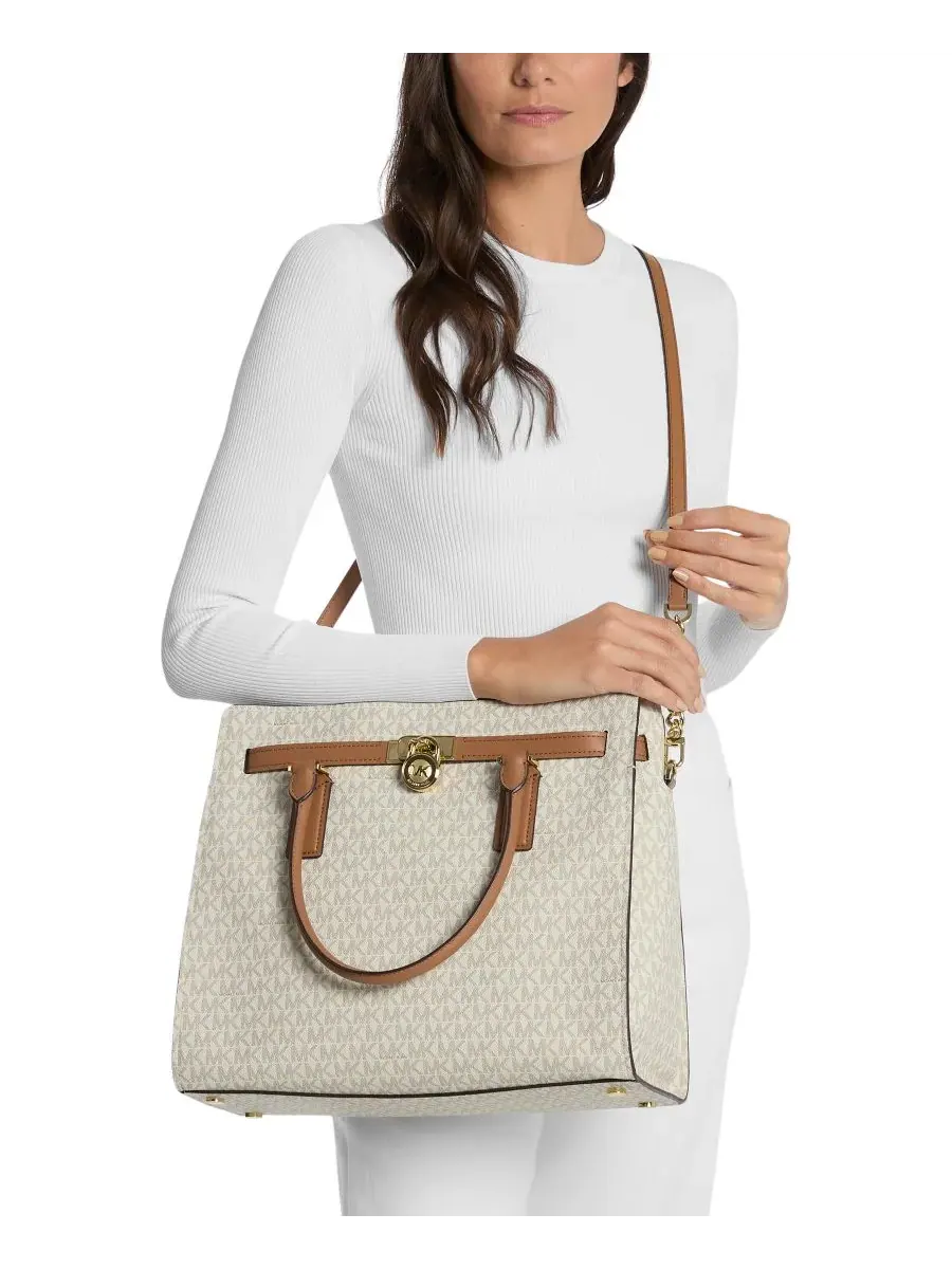 Сумка планшет Michael Kors Hamilton Moderne — изображение 2 из 3, ваниль/орех