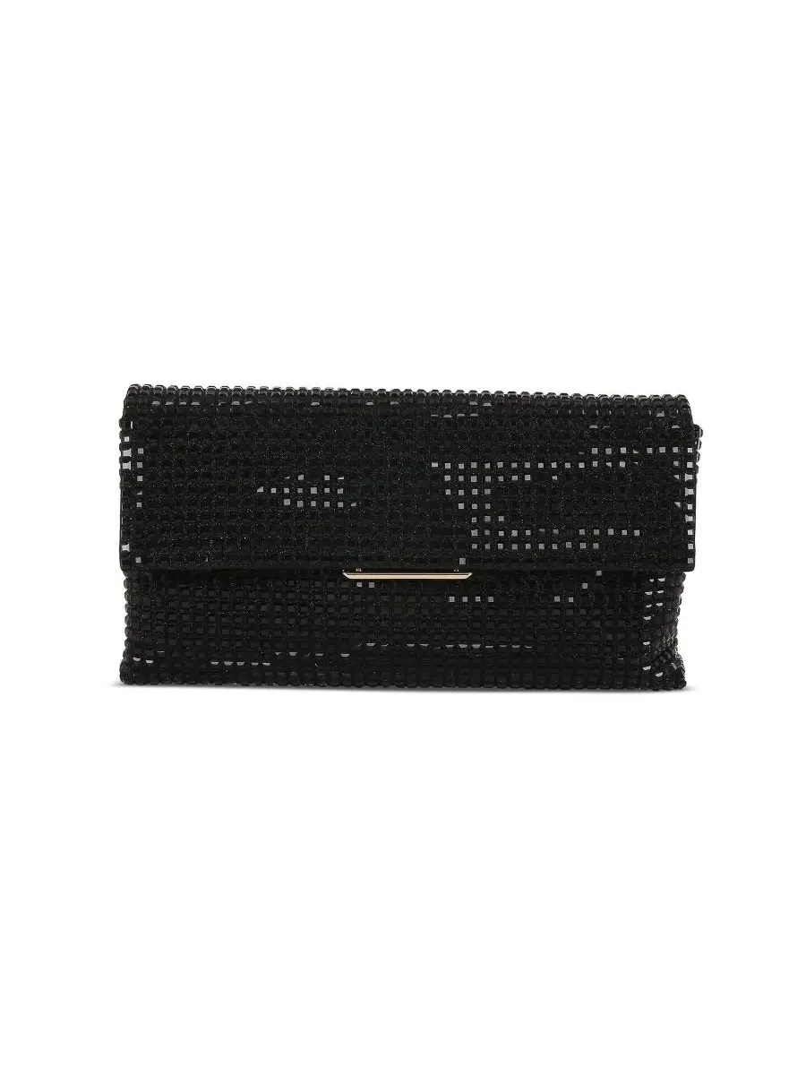 Женский мини-клатч-конверт Jayden Fully Crystal Jewel Badgley Mischka — изображение 1 из 3, черный