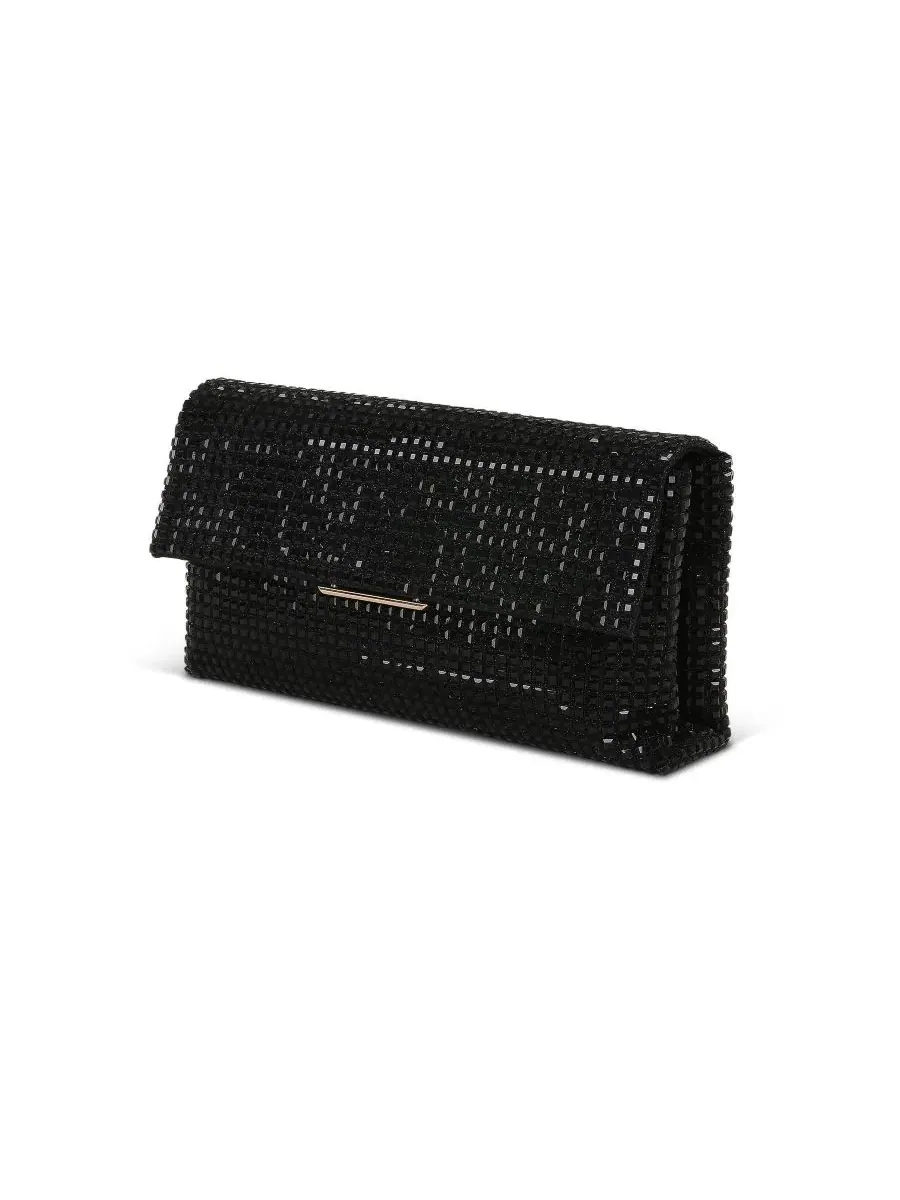 Женский мини-клатч-конверт Jayden Fully Crystal Jewel Badgley Mischka — изображение 2 из 3, черный