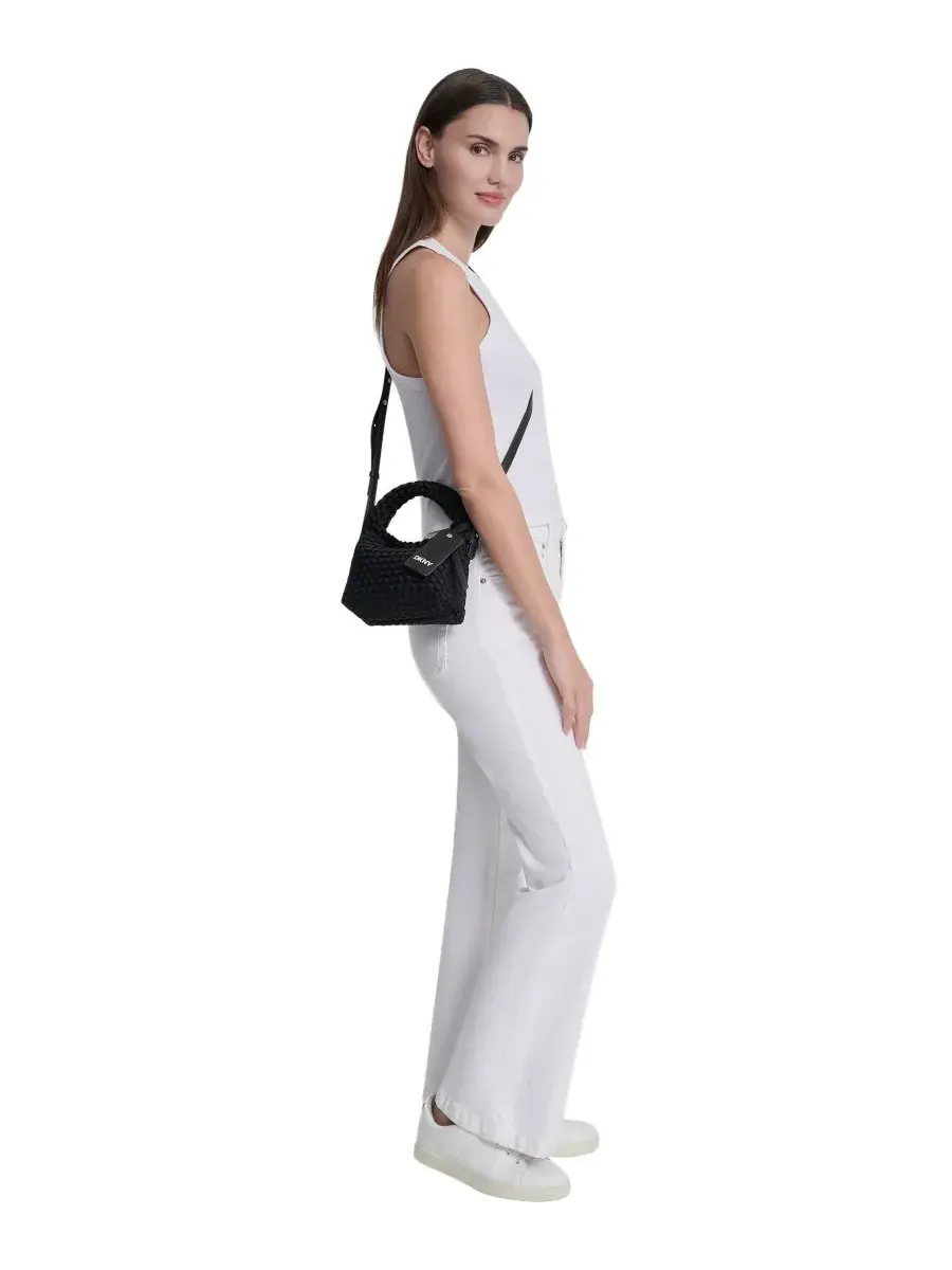 Сумка через плечо Giselle с магнитной застежкой DKNY — изображение 6 из 6, черный/серебристый