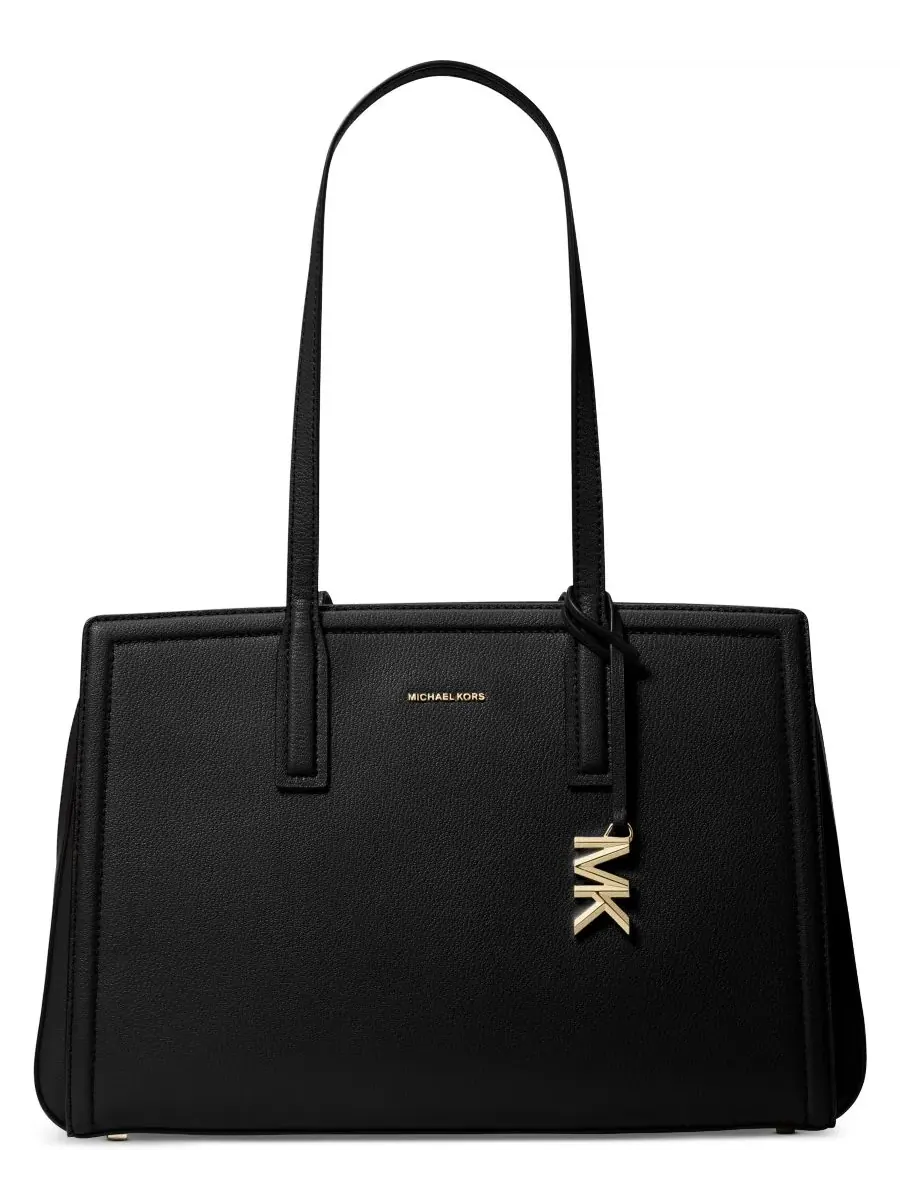 Сумка женская тоут кожа Michael Kors Laila — изображение 1 из 3, черный/золотистый