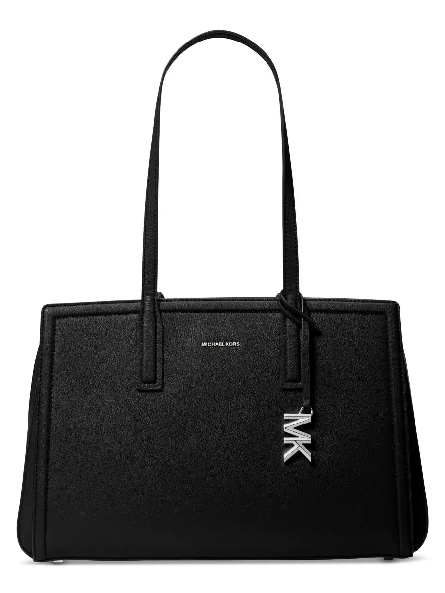 Сумка женская тоут кожа Michael Kors Laila — изображение 1 из 3, черный/серебристый