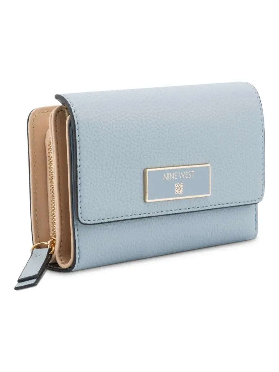 Женский французский кошелек Magdalina Nine West — изображение 2 из 4, синий