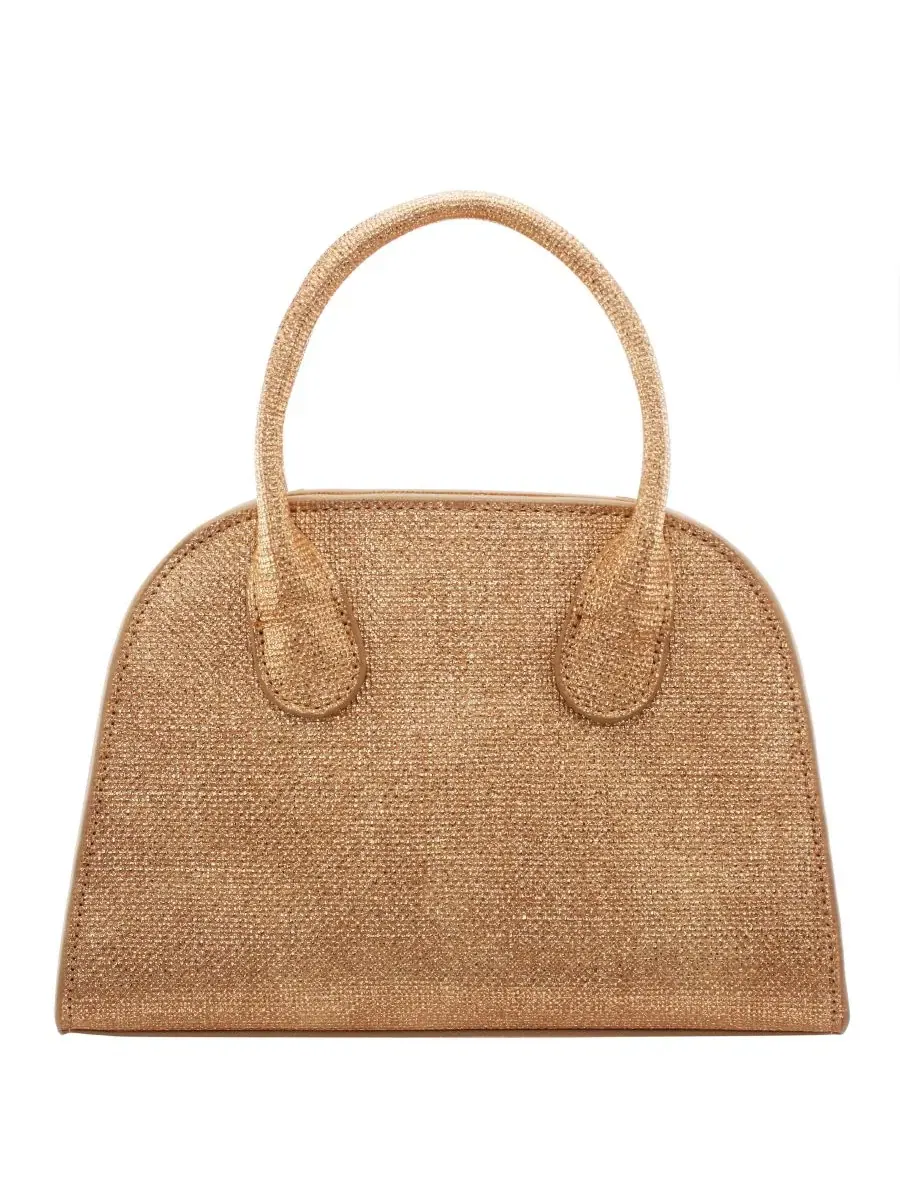 Сумка-мессенджер Yorke Metallic Small Satchel Handbag Nina — изображение 2 из 8, золотистый