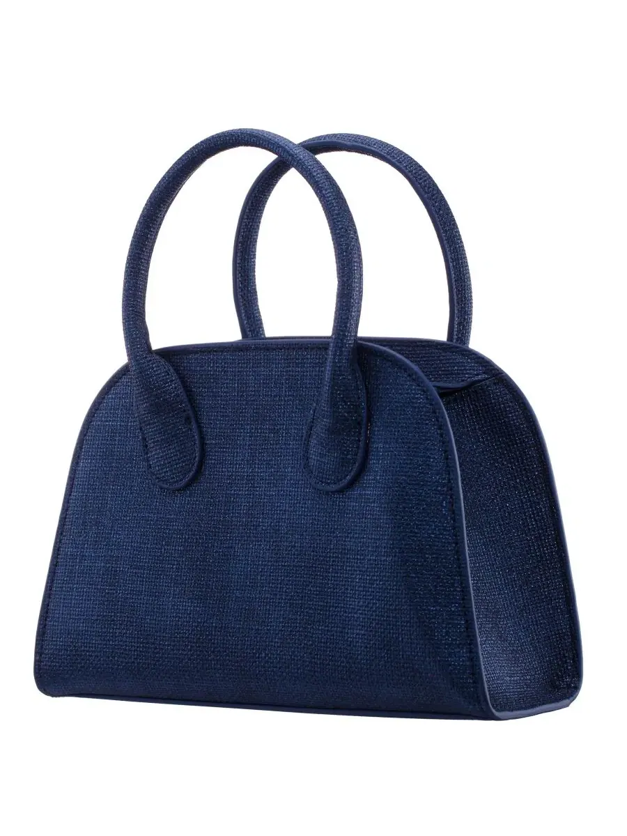 Сумка-мессенджер Yorke Metallic Small Satchel Handbag Nina — изображение 3 из 6, темно-синий