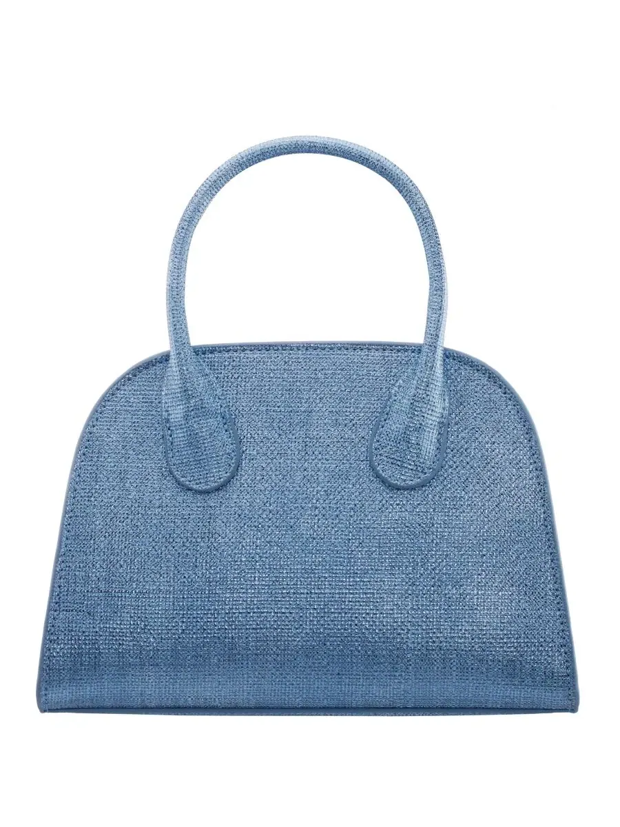 Сумка-мессенджер Yorke Metallic Small Satchel Handbag Nina, светлый деним — изображение 1 из 6, светлый джинсовый синий
