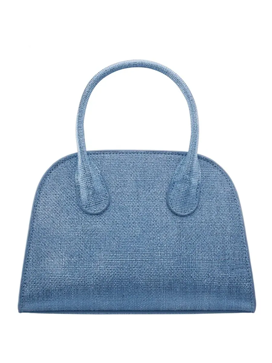 Сумка-мессенджер Yorke Metallic Small Satchel Handbag Nina, светлый деним — изображение 2 из 6, светлый джинсовый синий