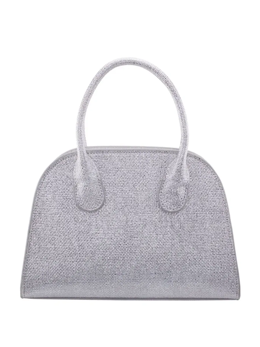 Сумка-мессенджер Yorke Metallic Small Satchel Handbag Nina — изображение 2 из 6, серебряный