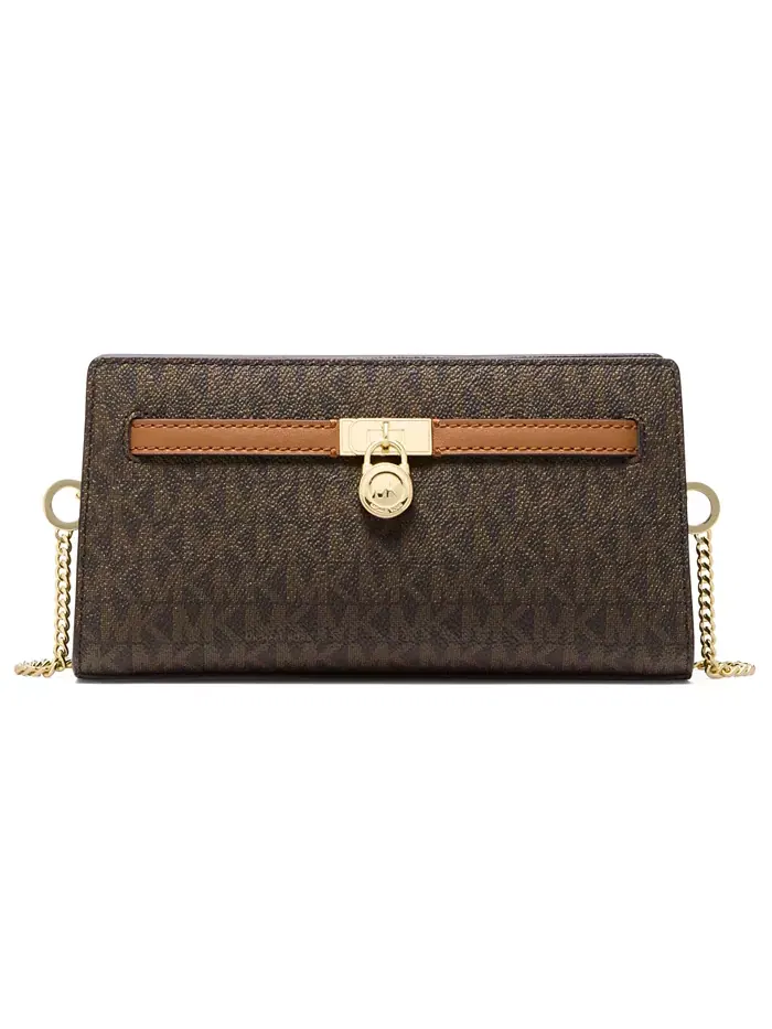 Сумка женская кросс-боди Michael Kors Hamilton — изображение 1 из 3, бежевый/бежевый