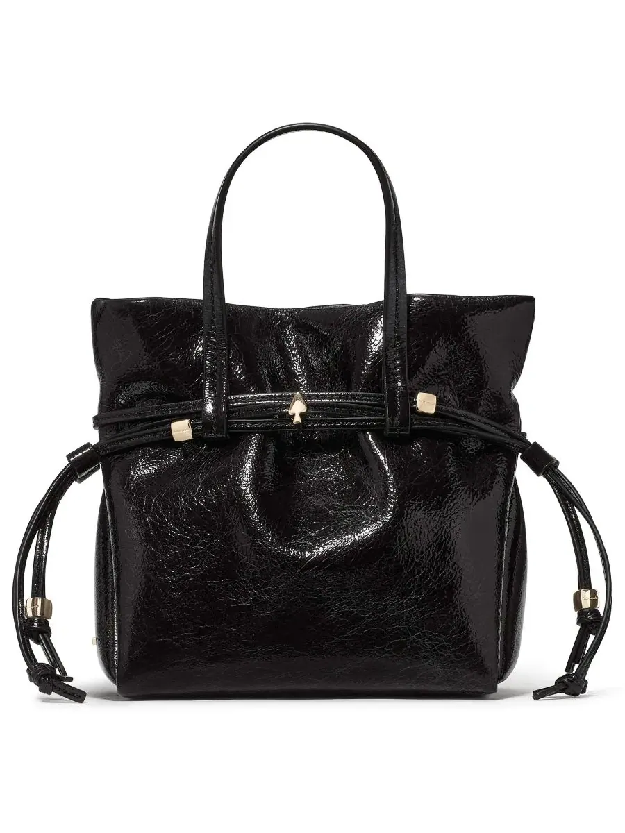 Мини-тоут из крашеной лаковой кожи Rio kate spade new york — изображение 1 из 7, черный