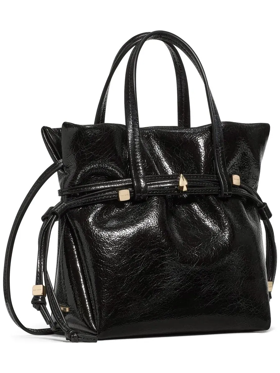 Мини-тоут из крашеной лаковой кожи Rio kate spade new york — изображение 3 из 7, черный
