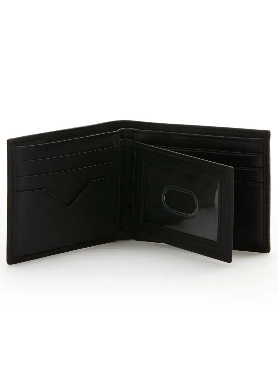 Мужской кожаный кошелек Ombre Horizon Perry Ellis Portfolio — изображение 2 из 3, черный