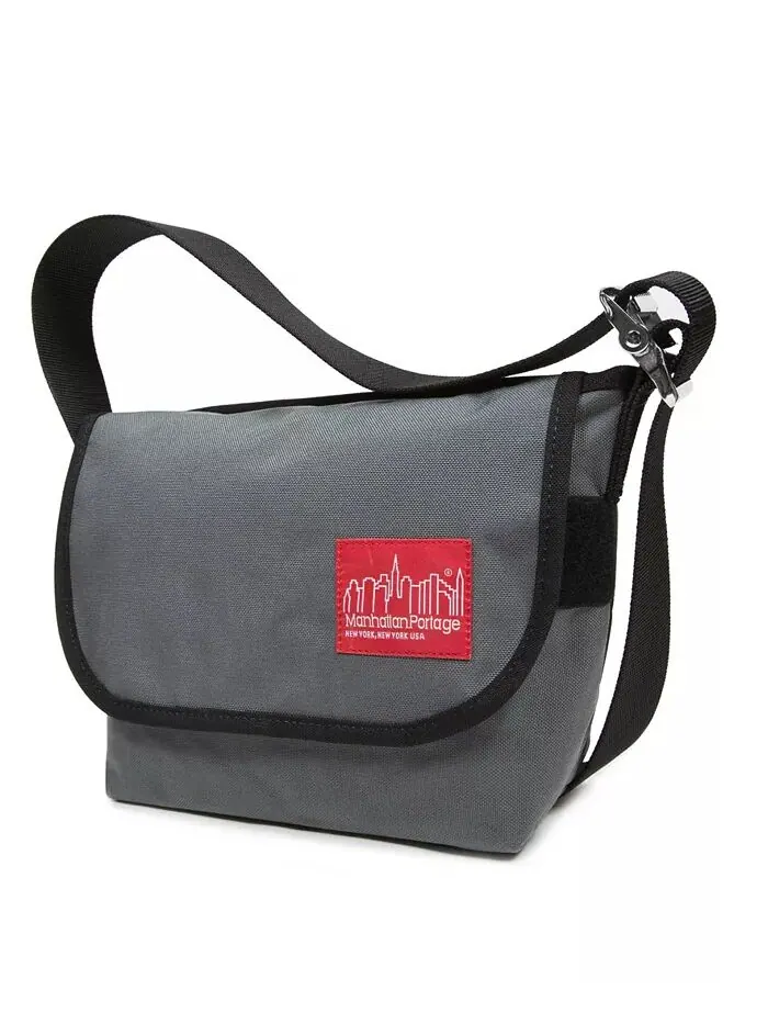 Маленькая сумка-мессенджер в елочку Jr Manhattan Portage