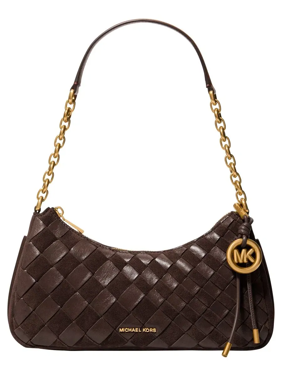 Сумка средняя 100% телячья кожа Michael Kors Michael Nolita Chain Pouchette — изображение 1 из 4, шоколад