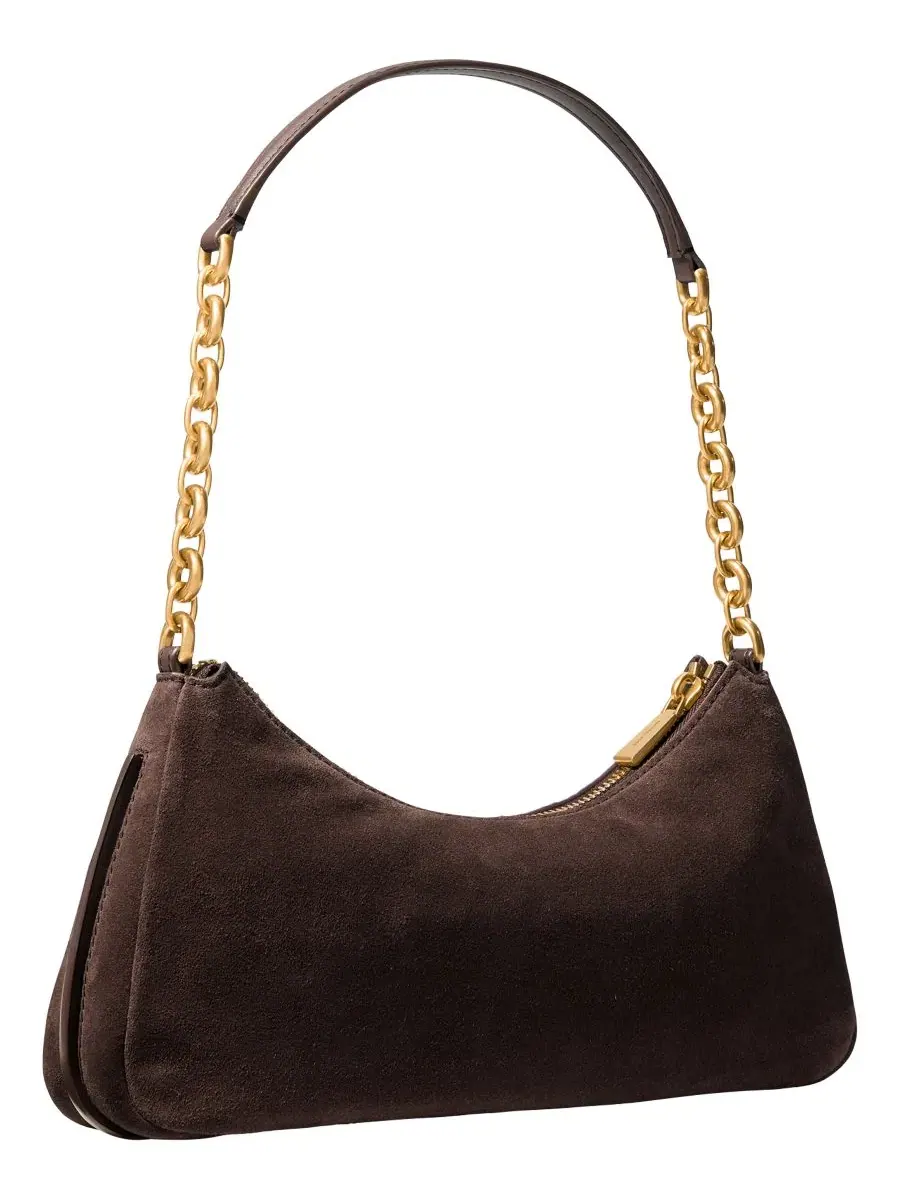Сумка средняя 100% телячья кожа Michael Kors Michael Nolita Chain Pouchette — изображение 3 из 4, шоколад
