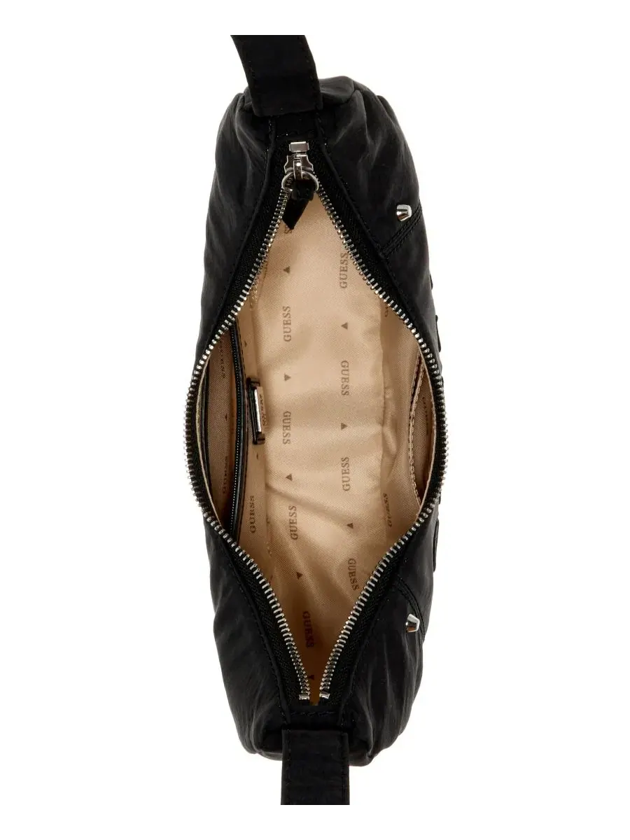 Небольшая сумка-хобо с плечевым ремнем, Sasha Small Hobo Shoulder Handbag GUESS — изображение 3 из 3, черный