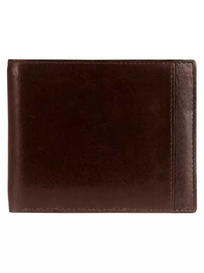 Мужской бумажник для купюр Casablanca Collection с защитой RFID по центру и съемным левым