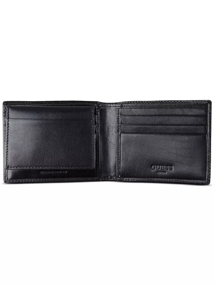 Мужской кошелек с логотипом Chavez Pocketmate GUESS — изображение 4 из 7, черный