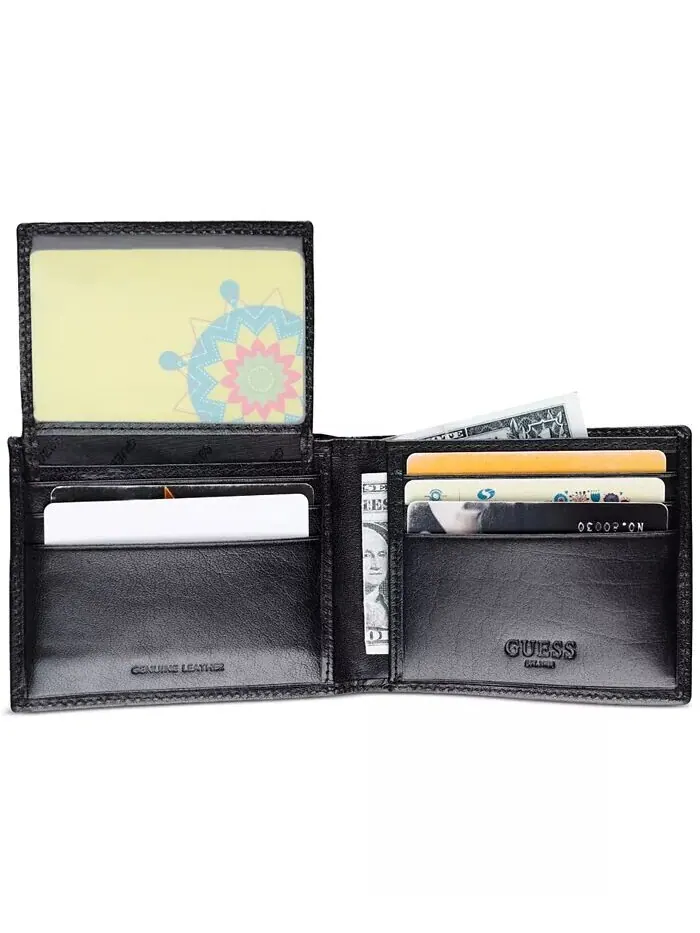 Мужской кошелек с логотипом Chavez Pocketmate GUESS — изображение 6 из 7, черный
