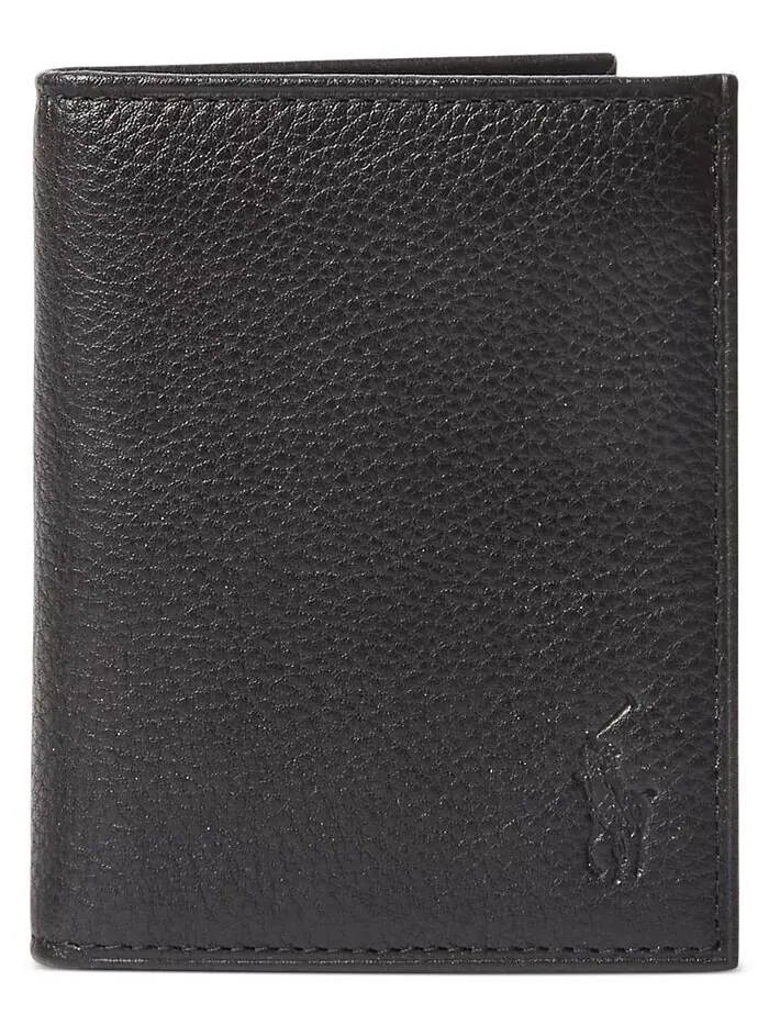 Мужской бумажник из шагреневой кожи Polo Ralph Lauren
