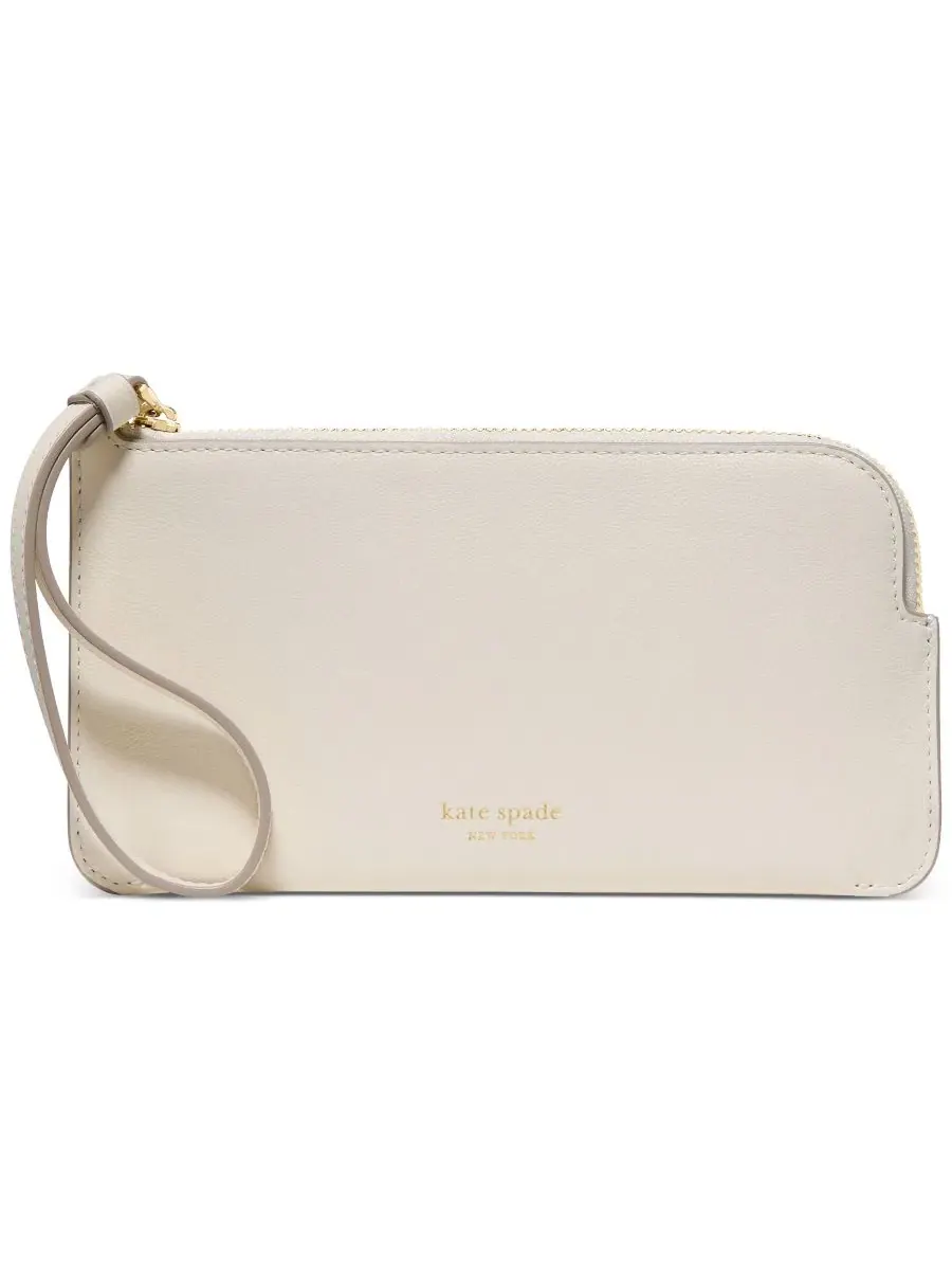 Кошелек-клатч с застежкой-молнией, 3 отделения для карт, модель Zippy Smooth Leather kate spade new