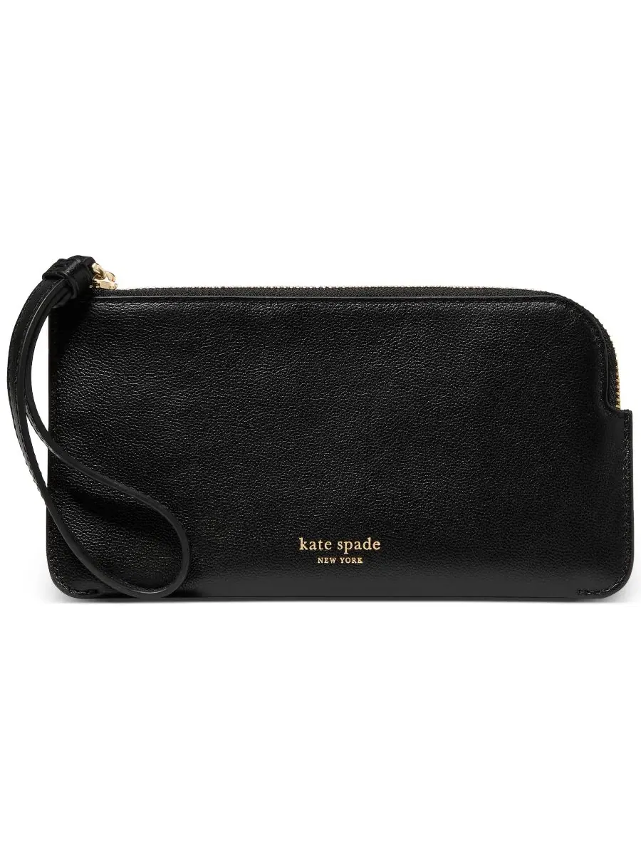 Кожаный клатч-вистлет Zippy Smooth Leather Wristlet kate spade new york