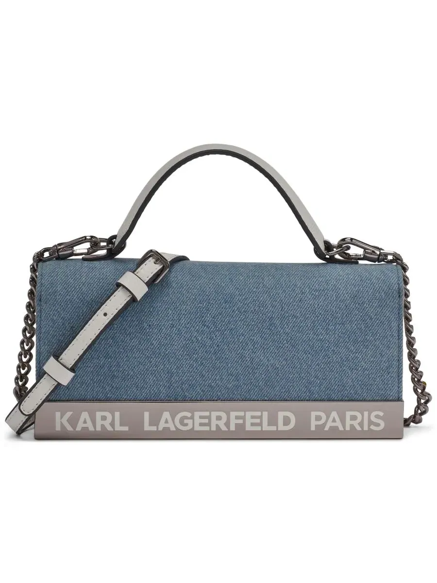 Маленькая сумка-кошелек через плечо Jacqueline Karl Lagerfeld Paris, деним