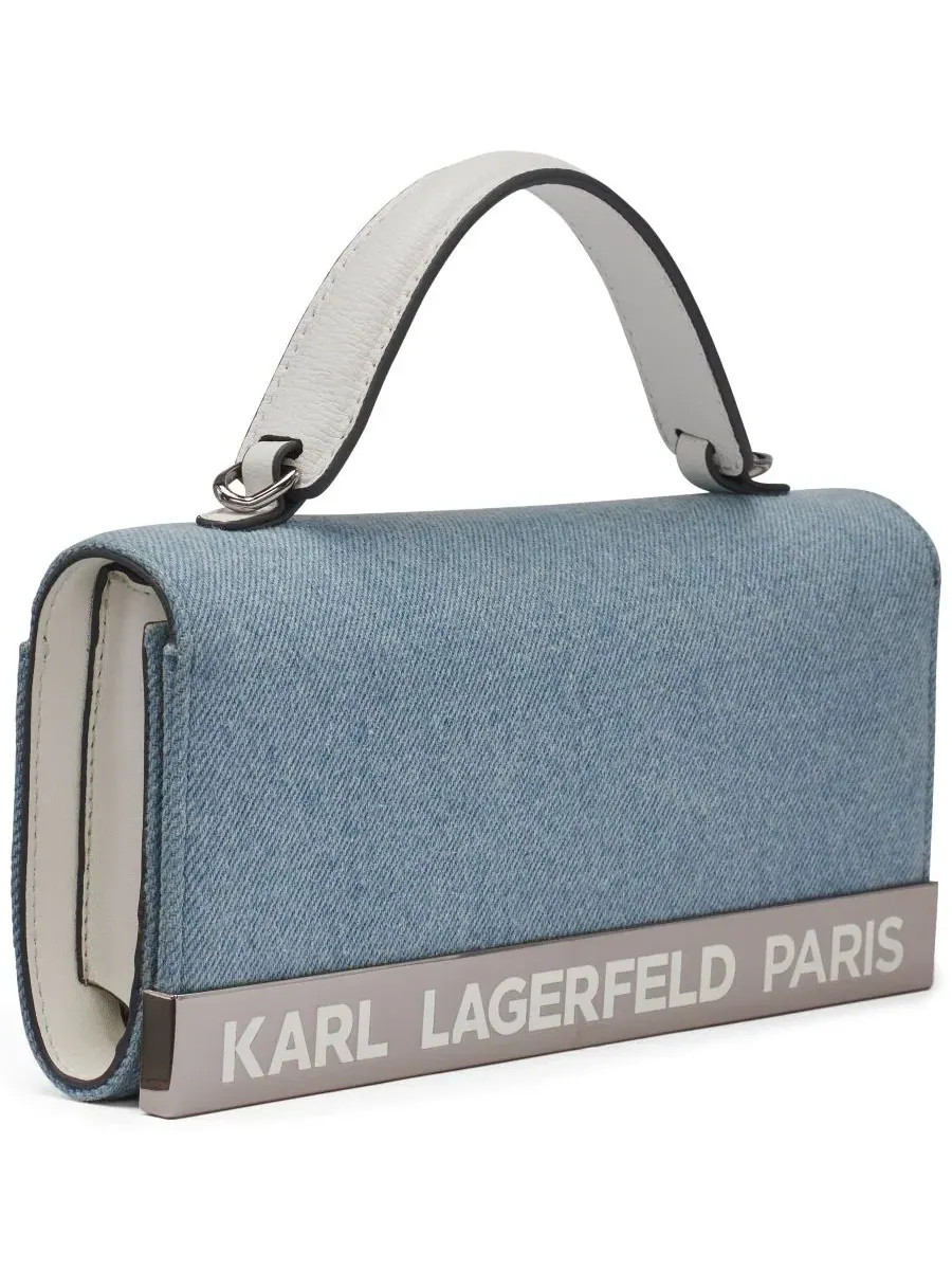 Маленькая сумка-кошелек через плечо Jacqueline Karl Lagerfeld Paris, деним — изображение 3 из 5, джинсовый синий