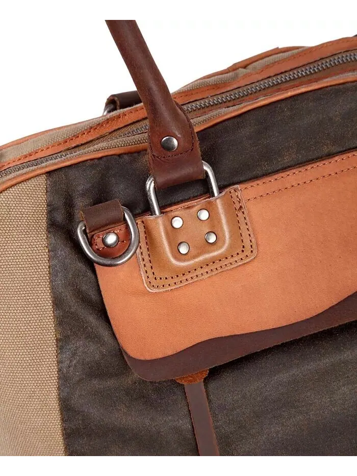 Сумка-портфель Tapa Canvas TSD BRAND — изображение 12 из 15, коричневый