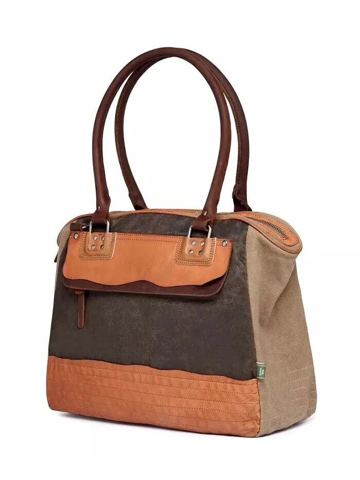 Сумка-портфель Tapa Canvas TSD BRAND — изображение 13 из 15, коричневый