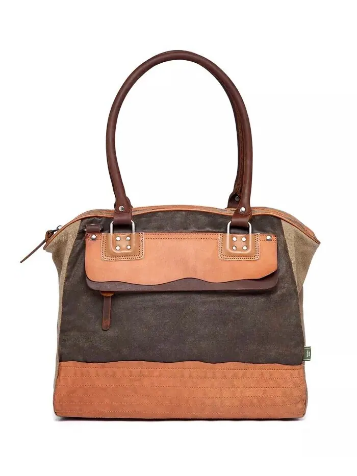 Сумка-портфель Tapa Canvas TSD BRAND — изображение 14 из 15, коричневый