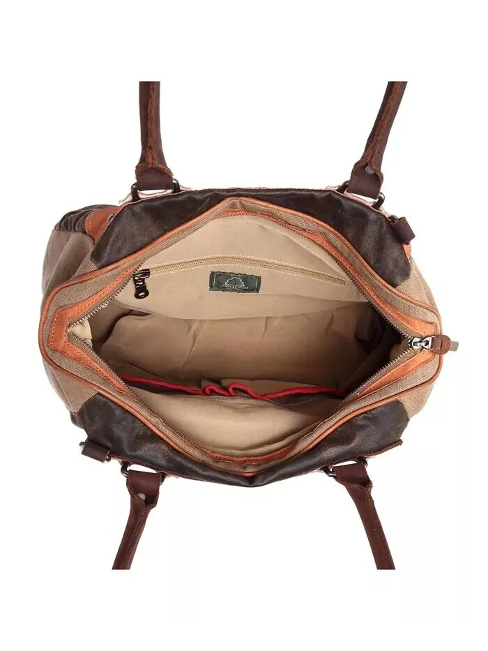 Сумка-портфель Tapa Canvas TSD BRAND — изображение 5 из 15, коричневый