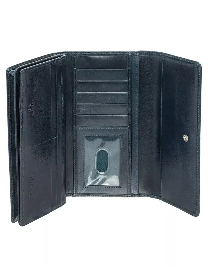 South Beach RFID Secure Четверной складной кошелек Mancini — изображение 5 из 6, черный