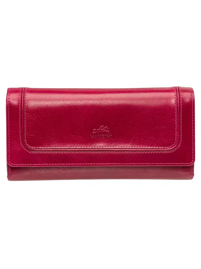 Кошелек South Beach RFID Secure Quadruple Fold с защитой от сканирования Mancini — изображение 1 из 6, розовый