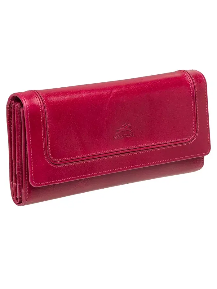 Кошелек South Beach RFID Secure Quadruple Fold с защитой от сканирования Mancini — изображение 2 из 6, розовый