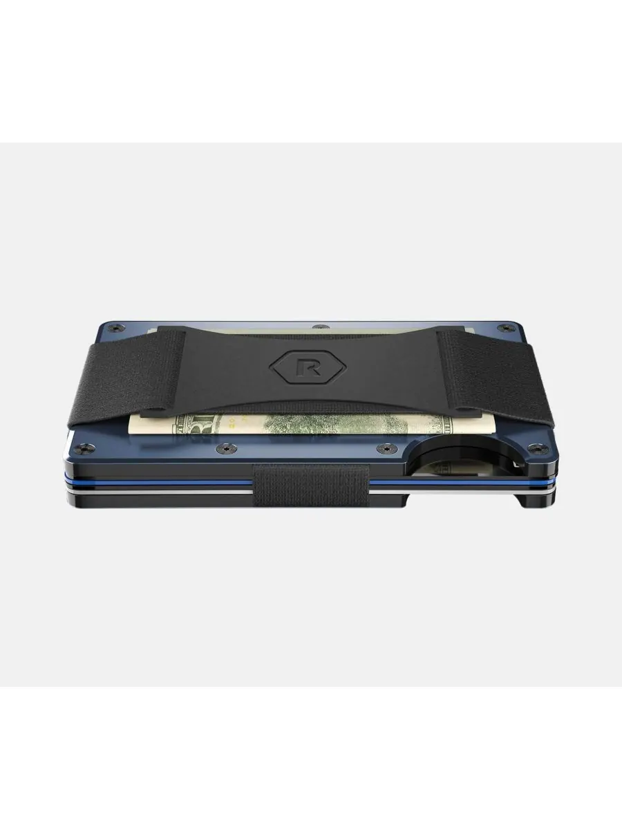 Мужской кошелек RIDGE WALLET - Alpine Navy - с ремешком для наличных The Ridge — изображение 4 из 8, темно-синий