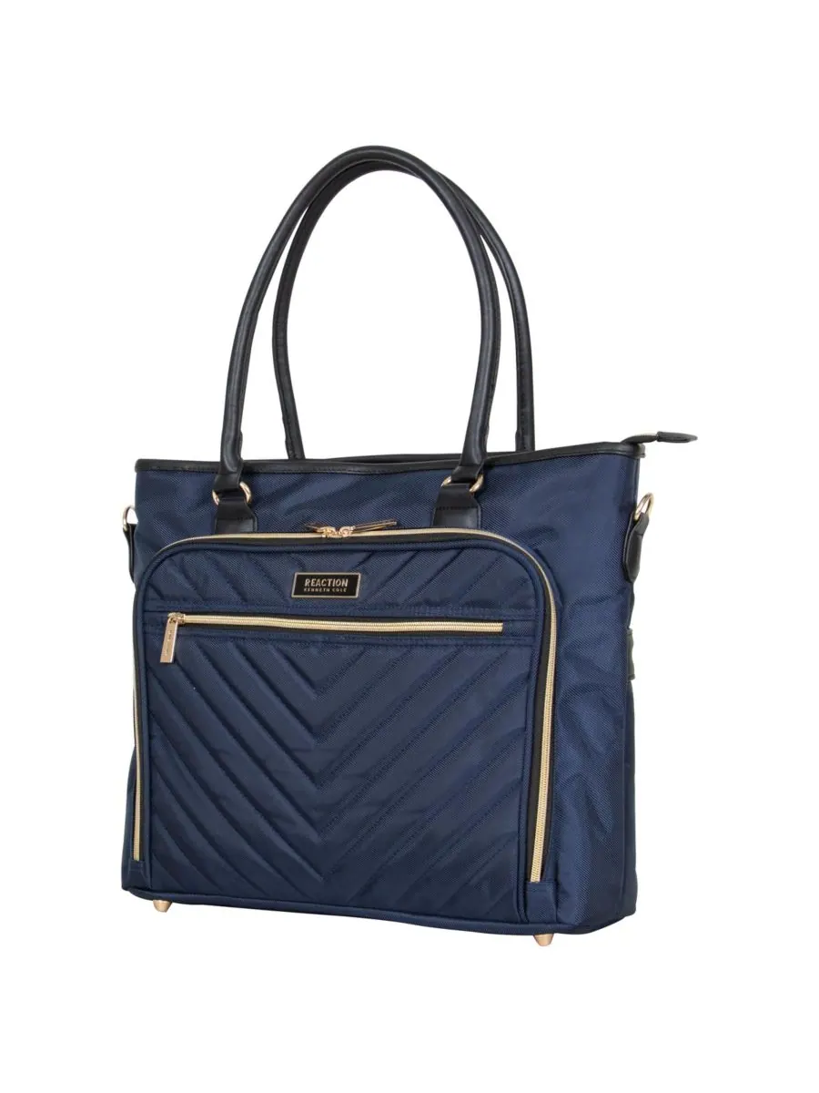 Деловая сумка Chelsea Chevron для ноутбука и планшета 15 дюймов Kenneth Cole Reaction — изображение 5 из 10, темно-синий