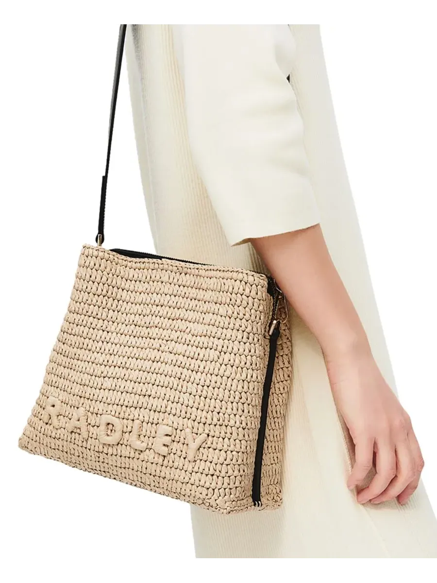 Сумка через плечо из рафии с небольшим отделением Radley London — изображение 5 из 9, прозрачный