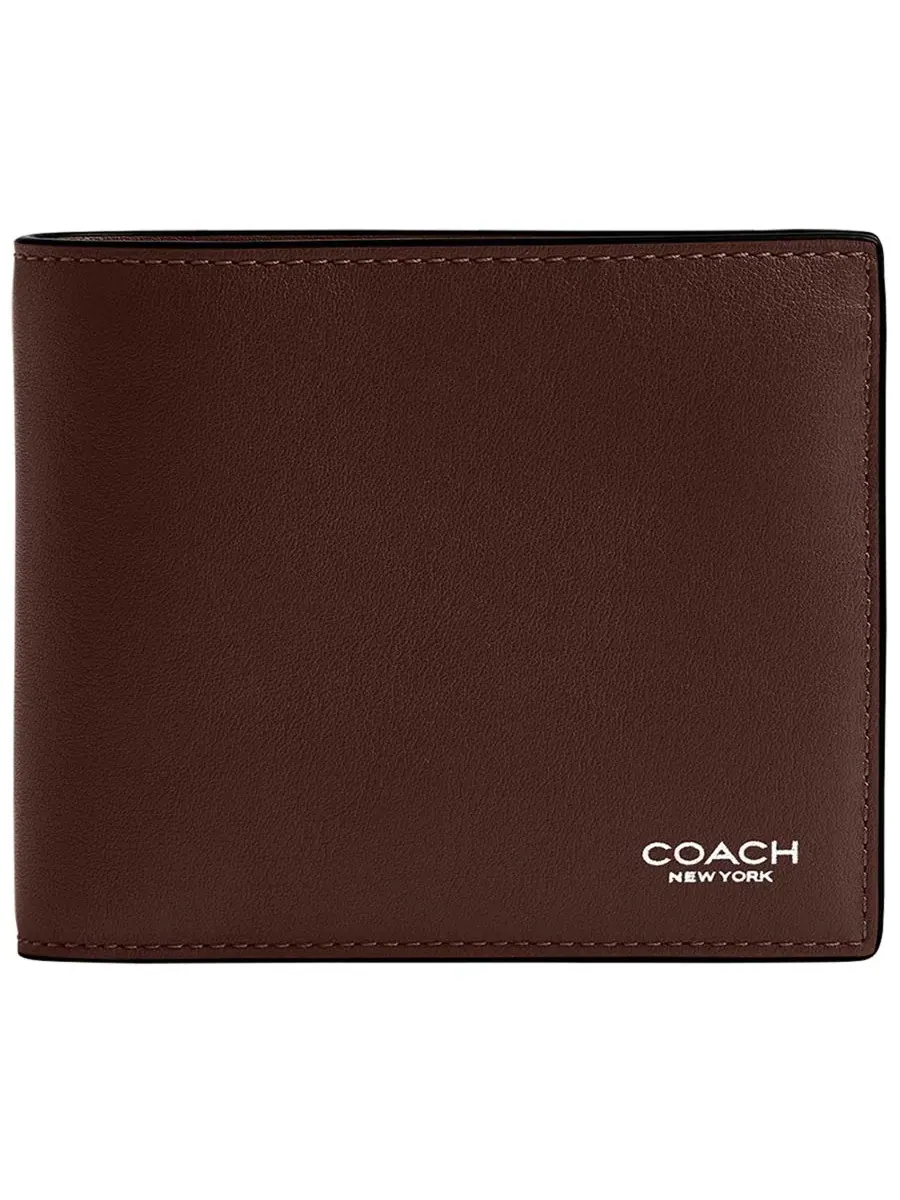 Мужской кожаный кошелек 3-в-1 Coach